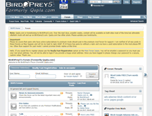 Tablet Screenshot of birdoprey5.com